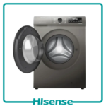 ماشین لباسشویی ۸ کیلوگرم هایسنس مدل WFQP8012GTS رنگ خاکستری - تصویر 2